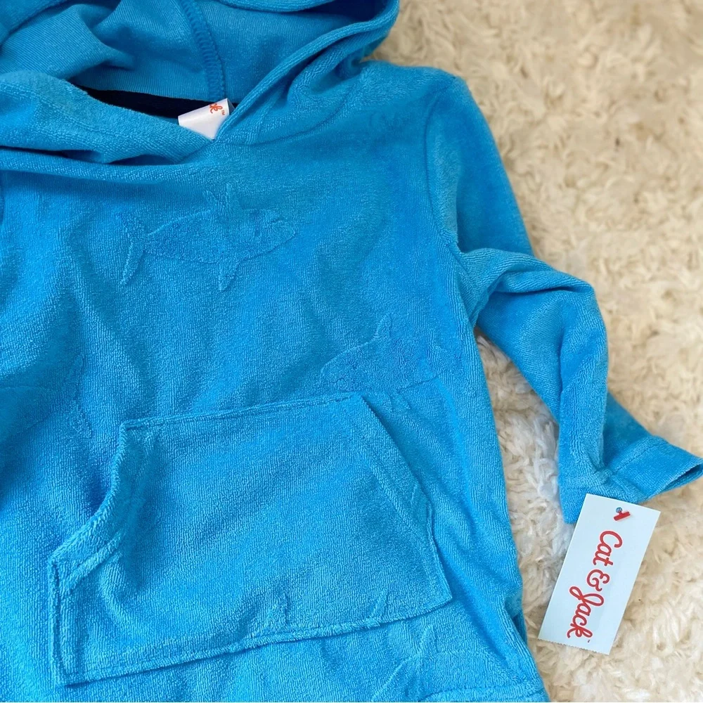 Cat & Jack Toddler Boys Sharks Print Pullover Blue 2T‎